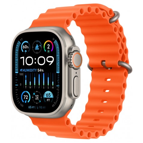 Смарт часы Apple Watch Ultra 2 49mm Titanium Case Orange Ocean Band